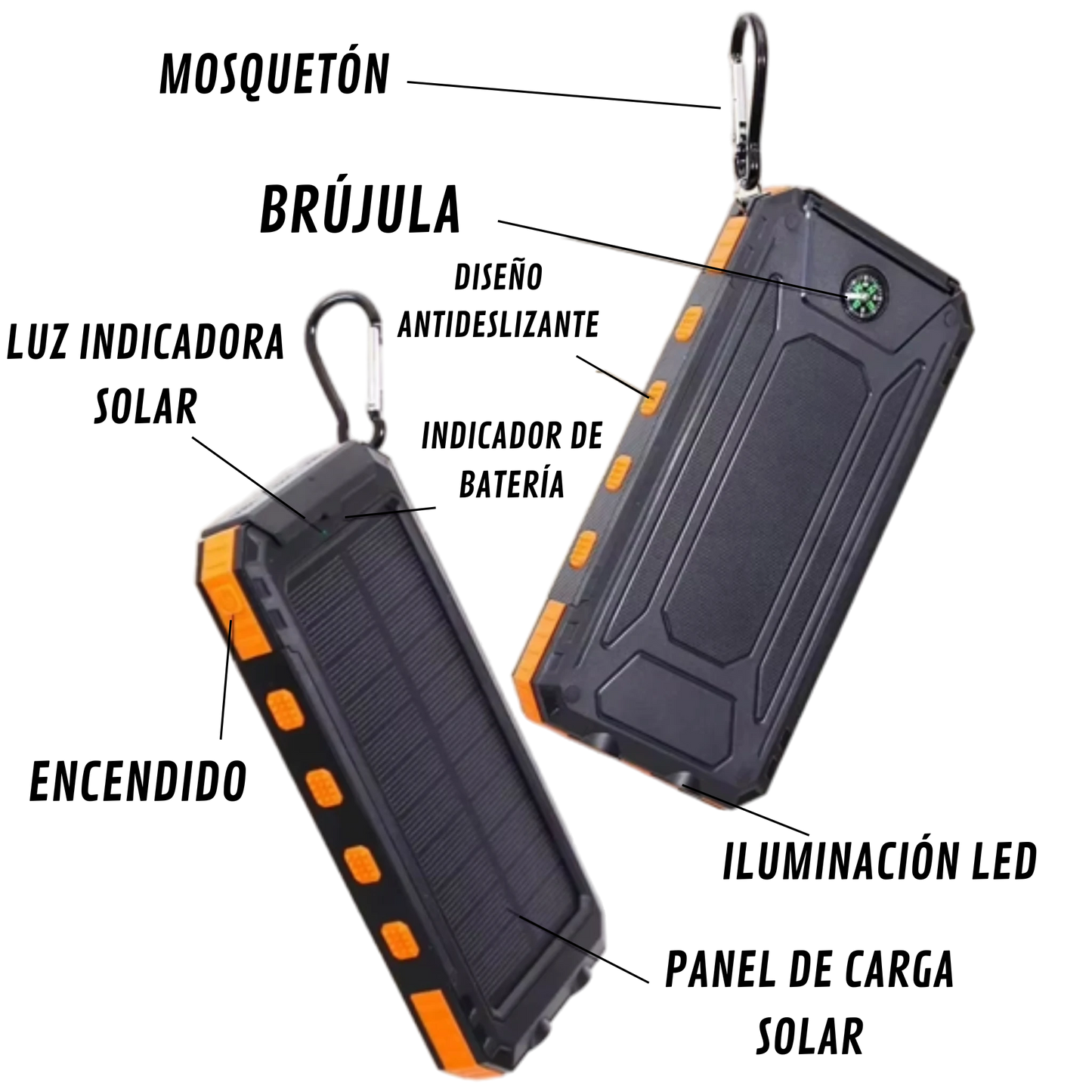 Batería de energía solar 200000mAh